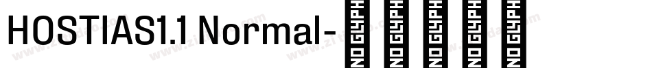 HOSTIAS1.1 Normal字体转换